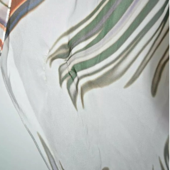 🤍💚💜 GIVENCHY Wave Asymmetric Drape Silk Dress - Picture 12 of 16